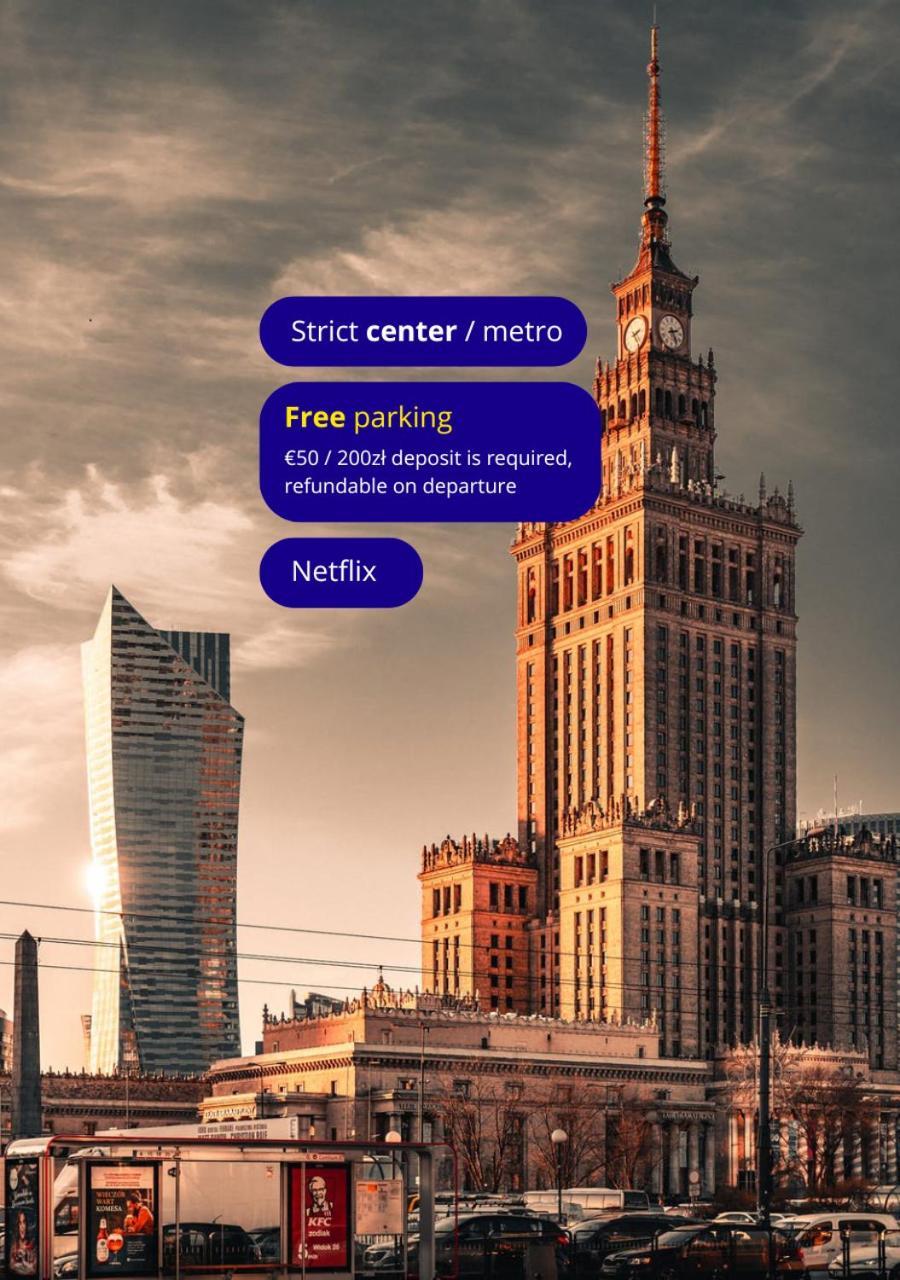 Apartment Strict Warsaw Center - Metro,Free Parking Екстер'єр фото